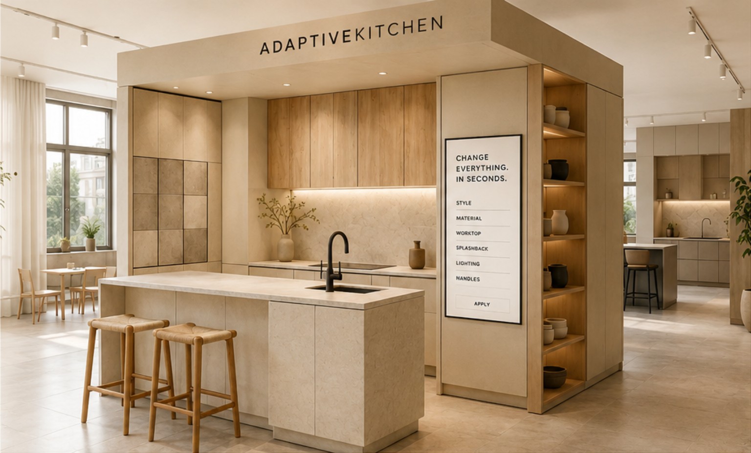 AdaptiveKitchen Design Cube in Japandi stijl
